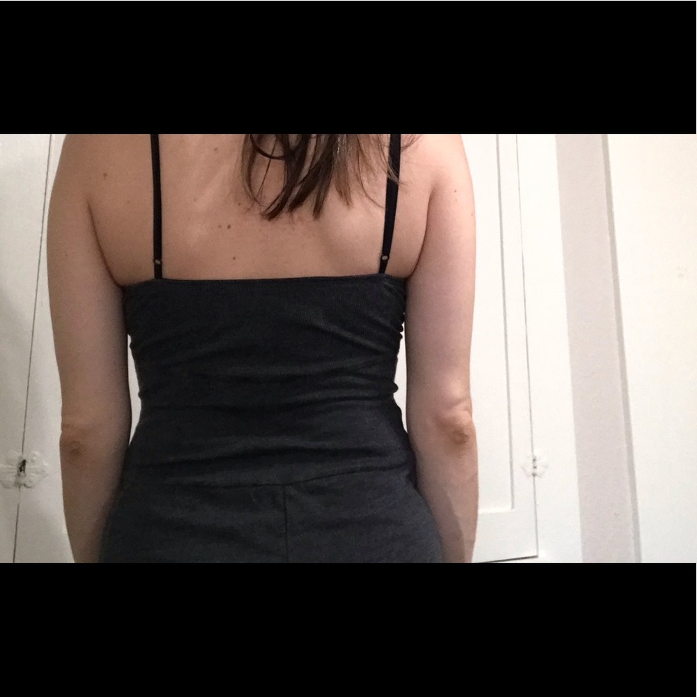 Raquel Allegra basic maxi gray dress coquette girl resort wear minimalist - Picture 4 of 8